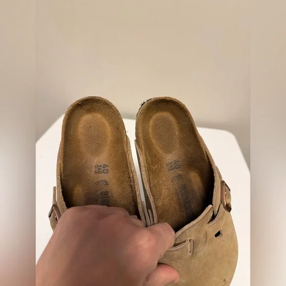 Birkenstock Boston Tobacco Brown Clogs Oiled Leather  Women’s US 9-9.5 EU 40 - Picture 9 of 9